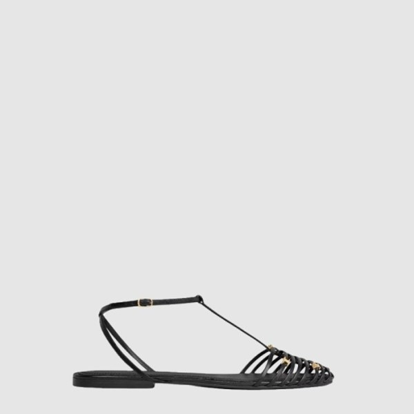 셀린느 여성 케이지 플랫 샌들 - Celine Womens Cage Flat Sandal - ces14471x