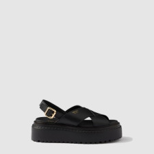 프라다 여성 크리스크로스 가죽 플랫폼 샌들 - Prada Womens Crisscross Leather Platform Sandals - prs14476x