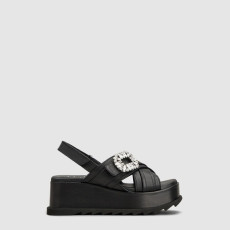 로저비비에 여성 슬라이디 비브 웨지 샌들 - Roger Vivier Womens Slidy Viv Wedge Sandal - ros14515x
