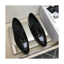 Versace 2020 Men's Leather Oxford Shoes - 베르사체 2020 남성용 레더 옥스퍼드 슈즈,Size(240-275),VERS0507,블랙