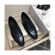 Versace 2020 Men's Leather Oxford Shoes - 베르사체 2020 남성용 레더 옥스퍼드 슈즈,Size(240-275),VERS0508,네이비