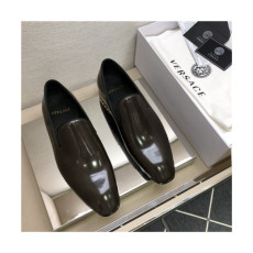Versace 2020 Men's Leather Oxford Shoes - 베르사체 2020 남성용 레더 옥스퍼드 슈즈,Size(240-275),VERS0509,브라운