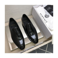 Versace 2020 Men's Leather Oxford Shoes - 베르사체 2020 남성용 레더 옥스퍼드 슈즈,Size(240-275),VERS0510,블랙