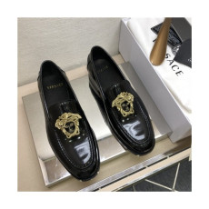 Versace 2020 Men's Leather Oxford Shoes - 베르사체 2020 남성용 레더 옥스퍼드 슈즈,Size(240-275),VERS0514,블랙