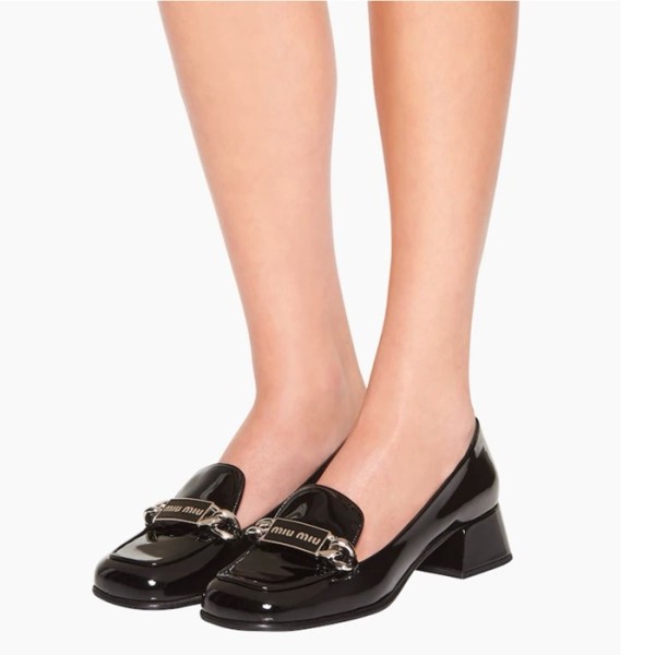 미우미우 여성 블랙 메리제인 - Miumiu Womens Black Shoes - mis663x