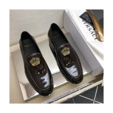 Versace 2020 Men's Leather Oxford Shoes - 베르사체 2020 남성용 레더 옥스퍼드 슈즈,Size(240-275),VERS0517,브라운