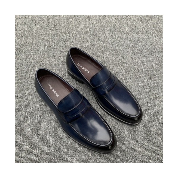 Thom Brown 2020 Men's Leather Oxford Shoes - 톰브라운 2020 남성용 레더 옥스퍼드 슈즈,Size(240-275),THOMS0032,네이비