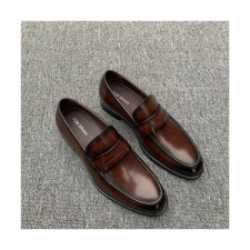 Thom Brown 2020 Men's Leather Oxford Shoes - 톰브라운 2020 남성용 레더 옥스퍼드 슈즈,Size(240-275),THOMS0034,브라운