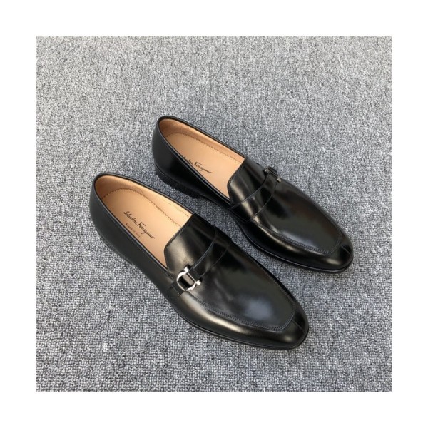 Salvatore Ferragamo 2020 Men's Leather Oxford Shoes - 페라가모 2020 남성용 레더 옥스퍼드 슈즈,Size(240-275),FGMS0467,블랙