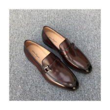 Salvatore Ferragamo 2020 Men's Leather Oxford Shoes - 페라가모 2020 남성용 레더 옥스퍼드 슈즈,Size(240-275),FGMS0468,브라운