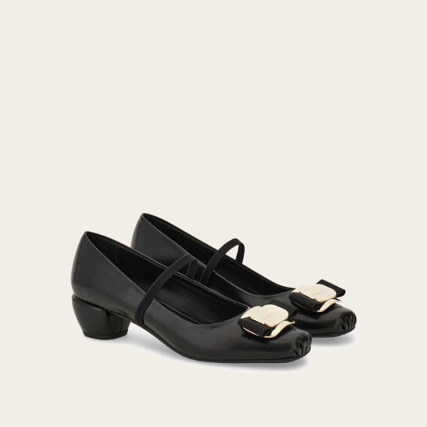페라가모 여성 바라 발레리나 구두 - Salvatore Ferragamo Womens Vara Ballerina Shoes - fes6069x