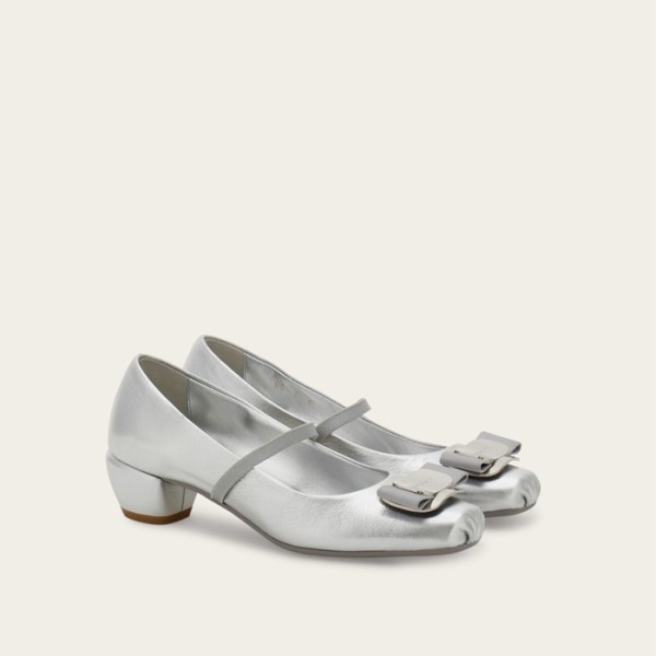 페라가모 여성 바라 발레리나 구두 - Salvatore Ferragamo Womens Vara Ballerina Shoes - fes6070x