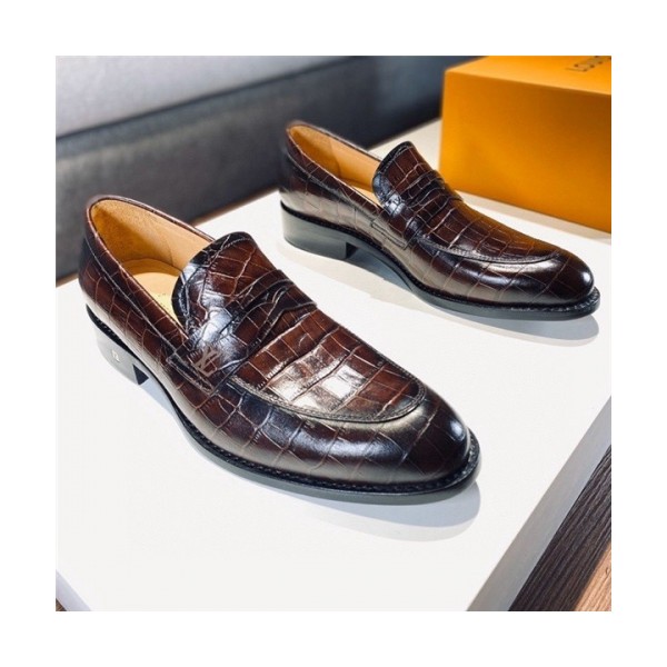 Louis Vuitton 2020 Men's Leather Oxford Shoes - 루이비통 2020 남성용 레더 옥스퍼드 슈즈,Size(240-275),LOUS1503,브라운