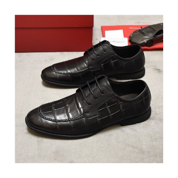 Salvatore Ferragamo 2020 Men's Leather Oxford Shoes - 페라가모 2020 남성용 레더 옥스퍼드 슈즈,Size(240-275),FGMS0472,블랙