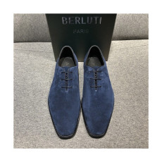 Berluti 2020 Men's Leather Oxford Shoes - 벨루티 2020 남성용 레더 옥스퍼드 슈즈,Size(240-270),BERTS0188,네이비