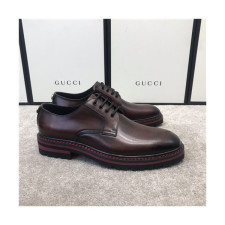 Gucci 2020 Men's Leather Oxford Shoes - 구찌 2020 남성용 레더 옥스퍼드 슈즈,Size(240-270),GUCS1381,브라운