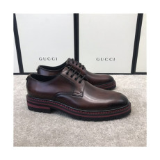 Gucci 2020 Men's Leather Oxford Shoes - 구찌 2020 남성용 레더 옥스퍼드 슈즈,Size(240-270),GUCS1381,브라운