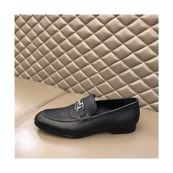 Hermes 2021 Men's Leather Oxford Shoes - 에르메스 2021 남성용 레더 옥스퍼드 슈즈,Size(240-270),HERS0384,블랙