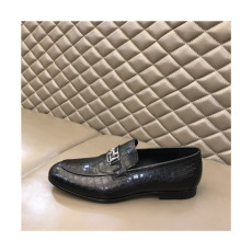Hermes 2021 Men's Leather Oxford Shoes - 에르메스 2021 남성용 레더 옥스퍼드 슈즈,Size(240-270),HERS0385,블랙