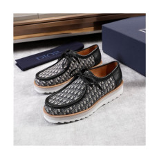 Dior 2021 Men's Leather Derby Shoes,DIOS0380 - 디올 2021 남성용 레더 더비슈즈,Size(240-270),블랙