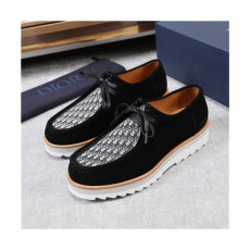 Dior 2021 Men's Leather Derby Shoes,DIOS0381 - 디올 2021 남성용 레더 더비슈즈,Size(240-270),블랙