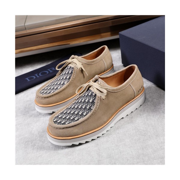 Dior 2021 Men's Leather Derby Shoes,DIOS0382 - 디올 2021 남성용 레더 더비슈즈,Size(240-270),베이지
