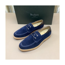 Berluti 2021 Men's Leather Derby Shoes,BERTS0260 - 벨루티 2021 남성용 레더 더비슈즈,Size(240-270),네이비