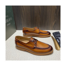 Berluti 2021 Men's Leather Derby Shoes,BERTS0272 - 벨루티 2021 남성용 레더 더비슈즈,Size(240-270),카멜