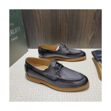 Berluti 2021 Men's Leather Derby Shoes,BERTS0273 - 벨루티 2021 남성용 레더 더비슈즈,Size(240-270),네이비