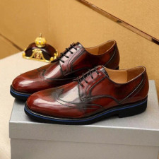 Prada Men's Leather Oxford Shoes,PRAS0817 - 프라다 남성용 레더 옥스퍼드 슈즈,Size(240-280)
