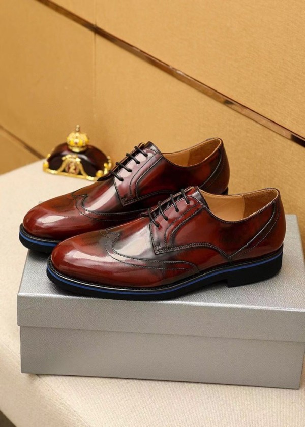 Prada Men's Leather Oxford Shoes,PRAS0817 - 프라다 남성용 레더 옥스퍼드 슈즈,Size(240-280)