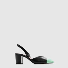샤넬 여성 슬링백 투톤 - Chanel Womens Slingback Two Tone - chs14265x