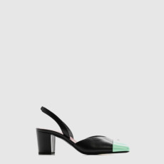샤넬 여성 슬링백 투톤 - Chanel Womens Slingback Two Tone - chs14265x
