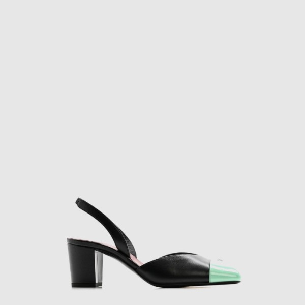 샤넬 여성 슬링백 투톤 - Chanel Womens Slingback Two Tone - chs14265x