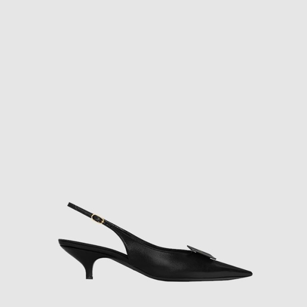 셀린느 여성 시그니처 라벨 슬링백 - Celine Womens Signature Label Slingback - ces8990x