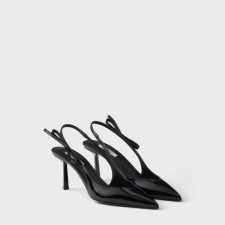 프라다 여성 보우 폰티드 토 슬링백 펌프스 - Prada Womens Bow Ponted Toe Slingback Pumps - prs14031x