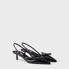프라다 여성 보우 폰티드 토 슬링백 펌프스 - Prada Womens Bow Ponted Toe Slingback Pumps - prs14038x