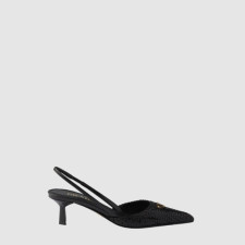 프라다 여성 우븐 레더 슬링백 펌프스 - Prada Womens Woven Leather Slingback Pumps - prs14506x