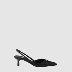 프라다 여성 우븐 레더 슬링백 펌프스 - Prada Womens Woven Leather Slingback Pumps - prs14506x