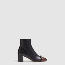 발렌티노 여성 발레 뒤 루아 키드스킨 레더 앵클 부츠 - Valentino Ballet du Roi Kidskin Leather Ankle Boots - vas7810x