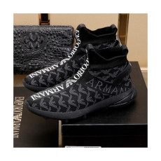 Armani 2020 Mens Knit Boots - 알마니 2020 남성용 니트 부츠 ARMS0243,Size(240 - 270).블랙