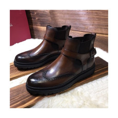 Ferragamo 2020 Mens Leather Boots - 페라가모 2020 남성용 레더 부츠 FGMS0370,Size(240 - 265).브라운