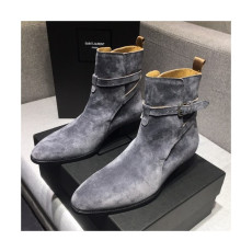 Saint Laurent 2020 Mens Leather Boots - 입생로랑 2020 남성용 레더 부츠 SLS0063,Size(240 - 270).그레이
