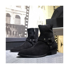 Saint Laurent 2020 Mens Leather Boots - 입생로랑 2020 남성용 레더 부츠 SLS0066,Size(240 - 270).블랙