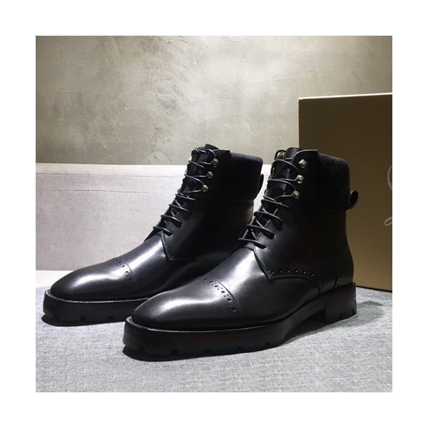 Christian Loubutin  2020 Mens Leather Boots - 크리스챤루부탱 2020 남성용 레더 부츠 CLS0082,Size(245 - 275).블랙