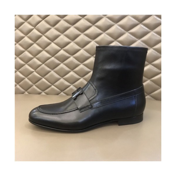 Hermes 2020 Men's Leather Ankle Boots -  에르메스 2020 남성용 앵글부츠  , HERS0342, Size(240-270), 블랙