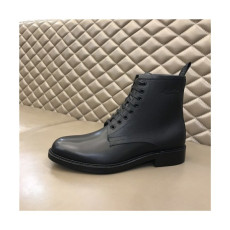 Louis Vuitton 2020 Men's Leather Ankle Boots - 루이비통 2020 남성용 레더 앵글부츠 , LOUS1383, Size(240-270), 블랙