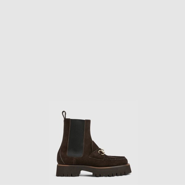 구찌 여성 홀스빗 앵클 부츠 - Gucci Womens Horsebit Ankle Boots - gus8208x