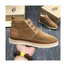 Ugg 2020 Men's Leather Ankle Boots - 어그 2020 남성용 레더 앵글부츠,Size(240-275),UGGS0166,카키