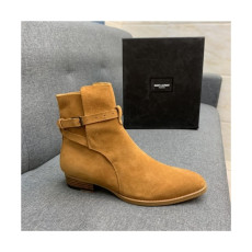 Saint Laurent 2020 Men's Leather Ankle Boots - 입생로랑 2020 남성용 레더 앵글부츠,Size(240-270),SLS0077,카멜
